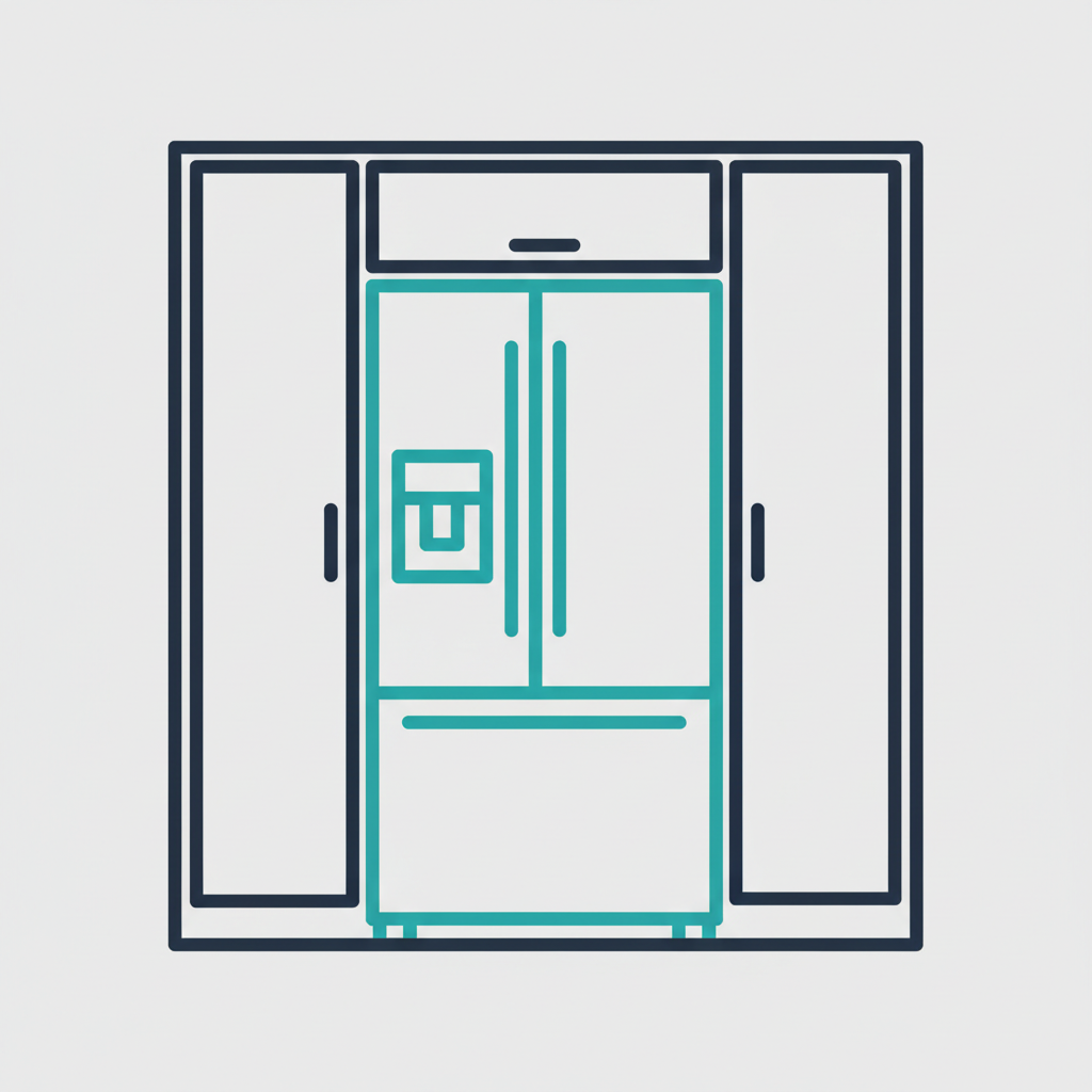Built-in refrigerator repair icon